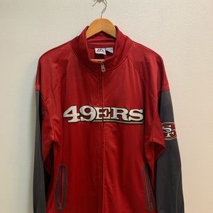 SF 49ers zip up sweater